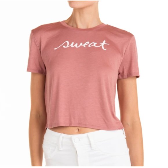 Short Sleeve "Sweat" T-Shirt in Blush - Picture 1 of 4